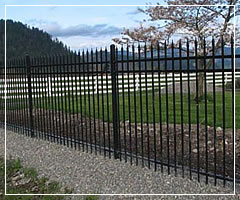 welded steel fence