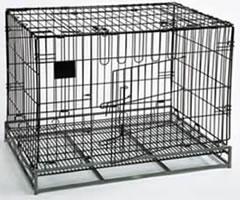 Black Vinyl Coated Wire Mesh Containers, Pet Cages