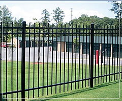 welded steel fence