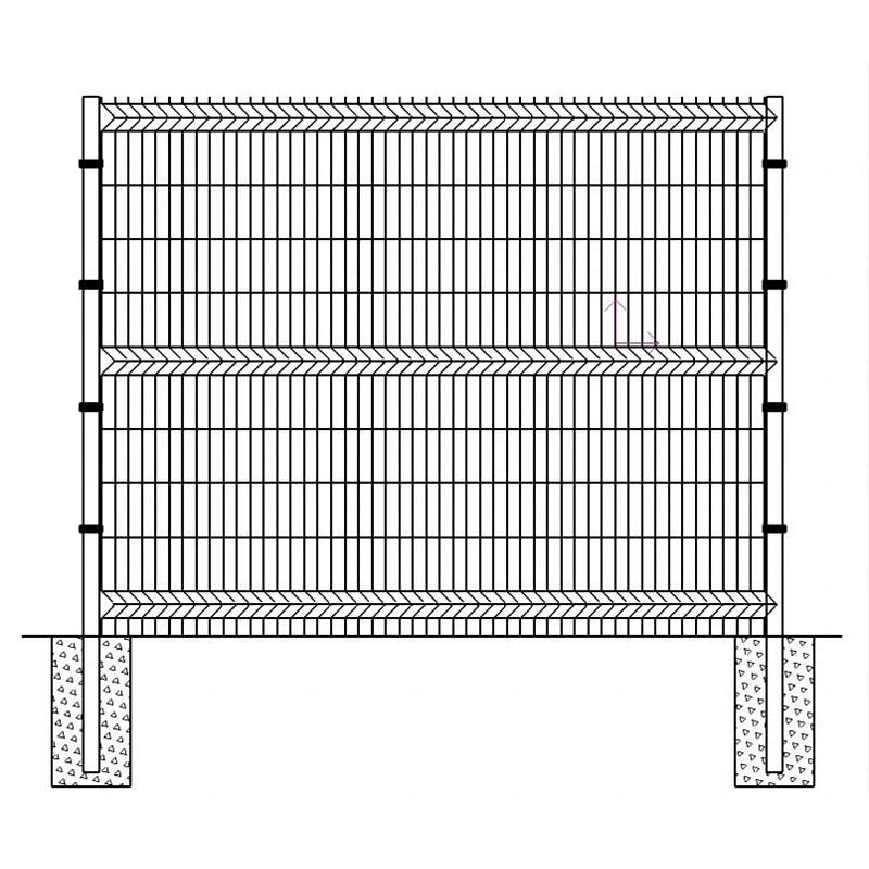 Welded Mesh Fence
